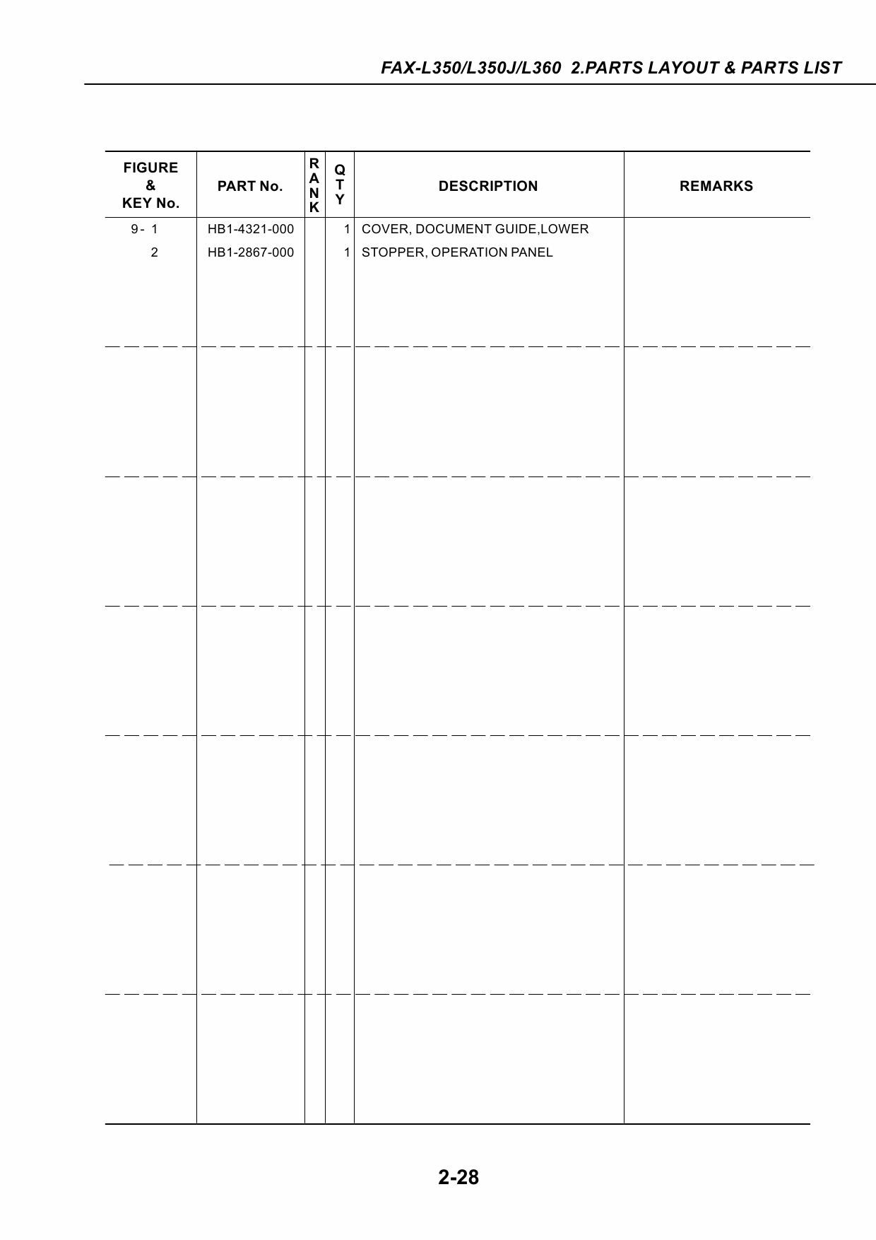 Canon FAX L350 L350J L360 Parts and Service Manual-5